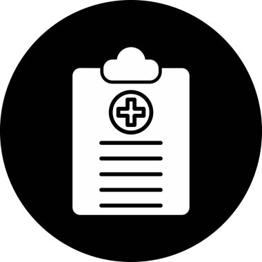 Tıbbi Sağlık Denetim simgesi vektör illüstrasyonu