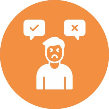 Karar adamı ikonu. Basit tasarım