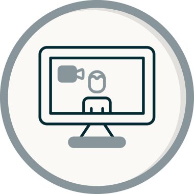 Basit simgeyi karşılama vektör illüstrasyonu