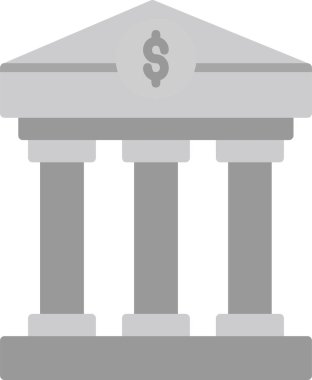 Banka web simgesi basit illüstrasyon 