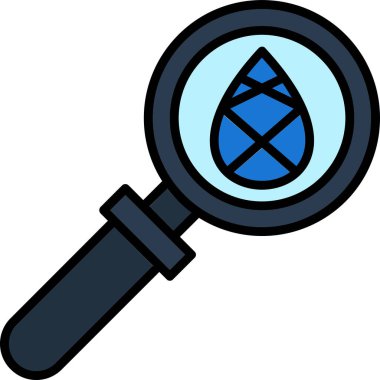 Loupe simgesi, vektör basit illüstrasyon