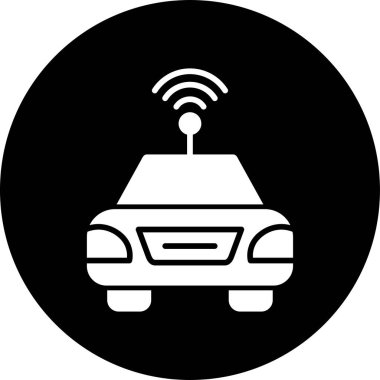 Otomatik Otomobil ikonu vektör illüstrasyonu