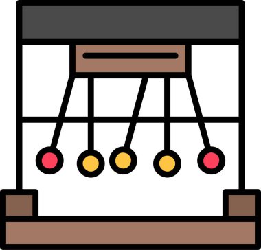 Basit Sarkacı simgesi vektör illüstrasyonu