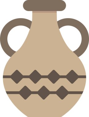 Vazo. Web simgesi basit illüstrasyon