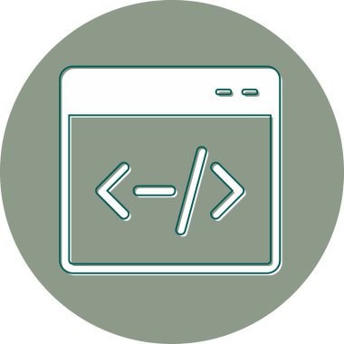 Tarayıcı modern simgesinin vektör illüstrasyonu