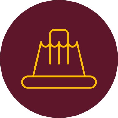 Makine simgesine basın. Makine koleksiyonundan satır ögesi. Web tasarımı, bilgi grafikleri ve daha fazlası için doğrusal Basın Makinesi simgesi işareti.