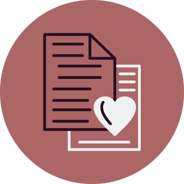 En sevdiği işaret. Web simgesi basit tasarım