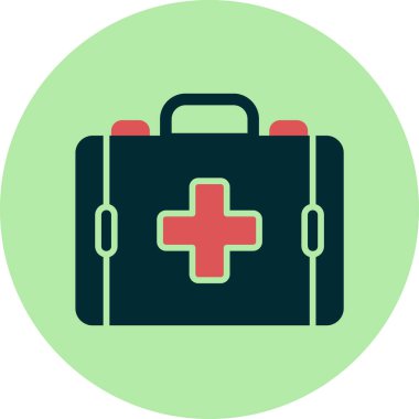 İlk yardım kiti vektör illüstrasyonu