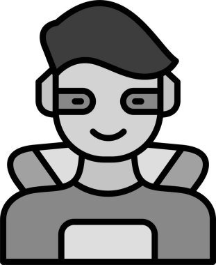 Süper kahraman ağ simgesi, vektör illüstrasyonu