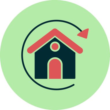 Basit ipotek işaretinin vektör simgesi