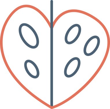 Canavar yaprağı ikon vektör illüstrasyonu