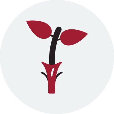 bitki web simgesi basit illüstrasyon