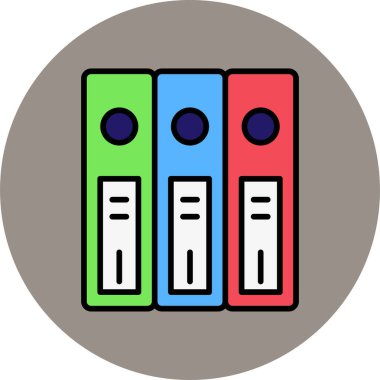 Klasörler. Web simgesi basit illüstrasyon