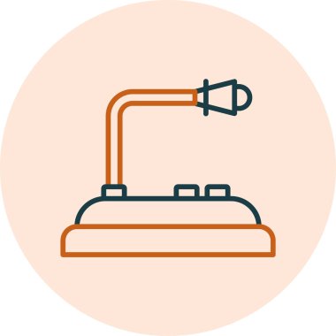 mikrofon simgesi, vektör illüstrasyonu 