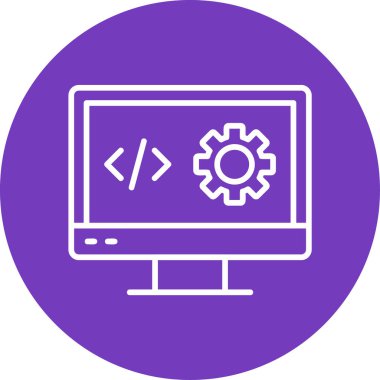 Hesaplanıyor. Web simgesi vektör illüstrasyonu