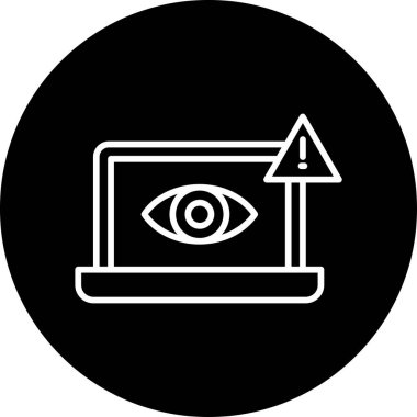 Casus mu? Web simgesi basit illüstrasyon