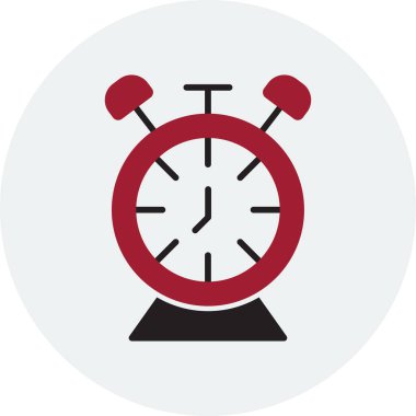 Masa Saati web simgesi, vektör illüstrasyonu