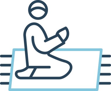 Dua et web simgesi vektör illüstrasyonu