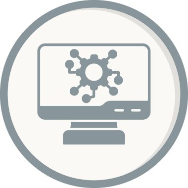 Dijital simge. Web tasarımı için özet çizim vektörü