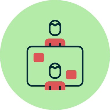 Tartışmalı simge vektör çizimi tasarımı