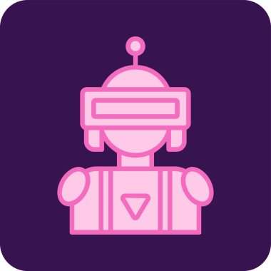 Android karakterinin basit çizgi çizimi