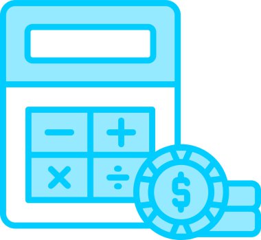 Hesaplama. Web simgesi basit illüstrasyon