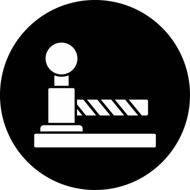 Bariyer ağ simgesi vektör illüstrasyonu