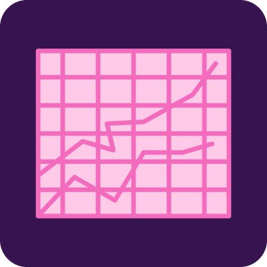Grafik. Web simgesi basit illüstrasyon 
