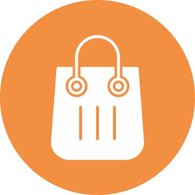 Alışveriş poşeti ikon vektör illüstrasyonu