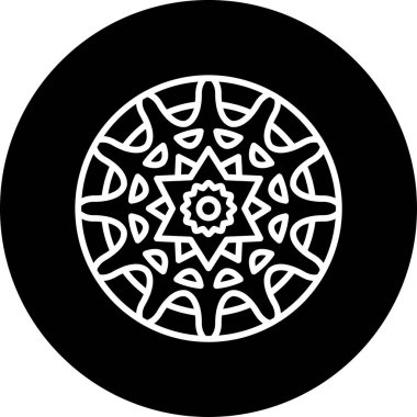 Şifa için basit bir mandala sanatı.