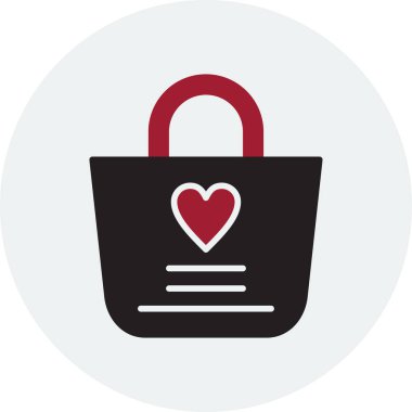 alışveriş çantası web simgesi, vektör çizim