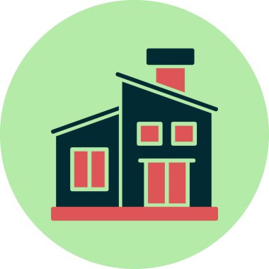 ev simgesini, basit vektör çizim