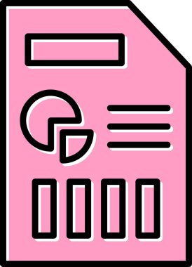 Basit çarşaf. Web simgesi illüstrasyonu