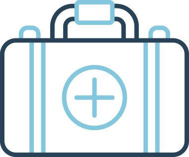 İlk yardım kiti vektör illüstrasyonu