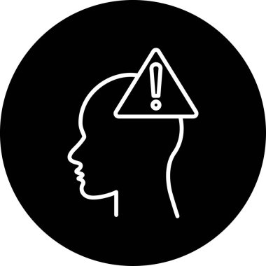 Dikkat! Web simgesi basit illüstrasyon