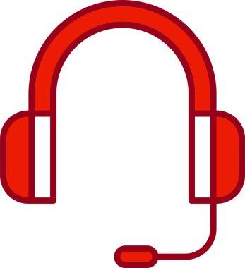 Kulaklık. Web simgesi basit illüstrasyon