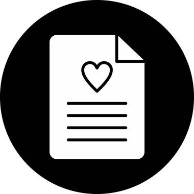 Dilek listesi. Web simgesi basit tasarım