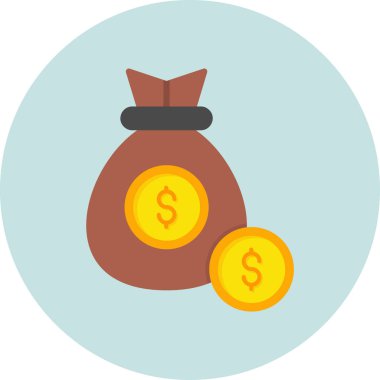 para çantası simgesi, vektör illüstrasyonu basit tasarım