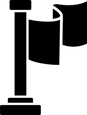 Bayrak. Web simgesi basit illüstrasyon