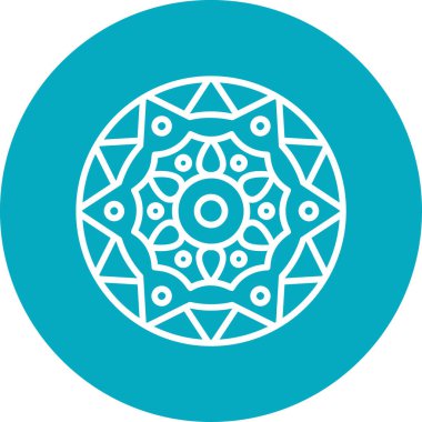 Şifa için basit bir mandala sanatı.