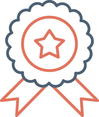 Rozet. Web simgesi basit tasarım