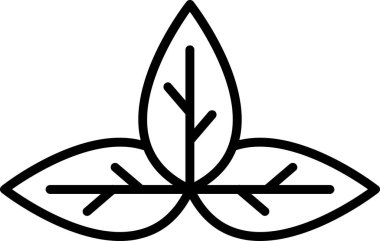 Fesleğen. Web simgesi basit tasarım