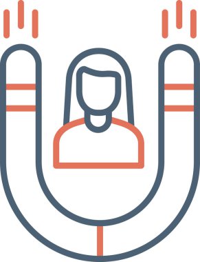 Çekicilik. Web simgesi basit illüstrasyon