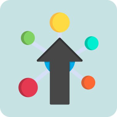 Ağ basit simgesinin vektör illüstrasyonu