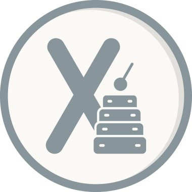 Küçük X harfi vektör çizimi