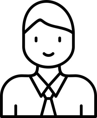 iş adamı simgesi, vektör illüstrasyonu