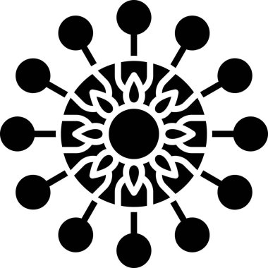 İğnelik Modern Simge, Vektör İllüstrasyonu 