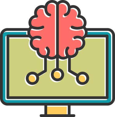 Öğrenmek. Web simgesi vektör illüstrasyonu