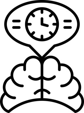 Zaman yönetimi simgesi vektör illüstrasyonu