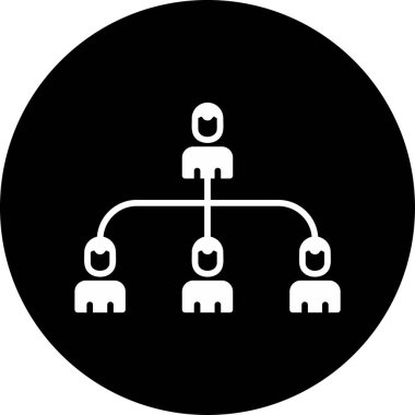 hiyerarşi. Web simgesi basit illüstrasyon